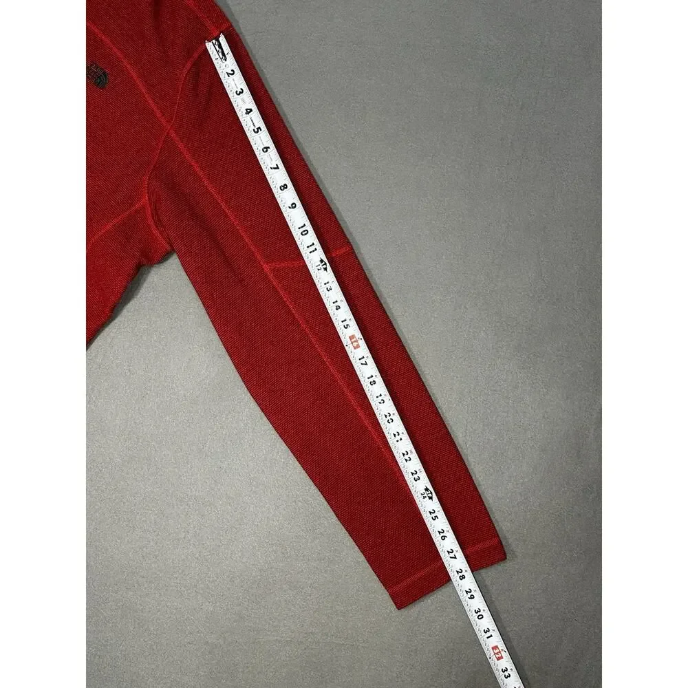 The North Face Men’s XXL Red Quarter Zip Fleece Pullover Jacket Sweater
